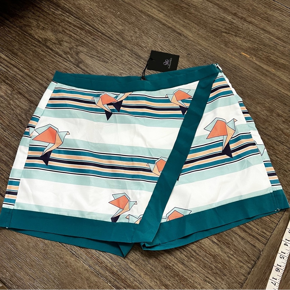 Plains & Prints Paper Crane Origami Skort